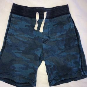 cute toddler sized blue camp shorts